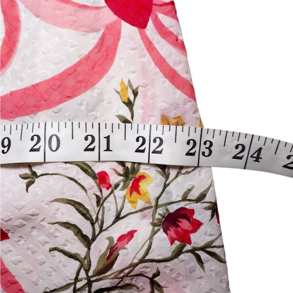 Victoria's Secret Floral Night Gown- White and Pink Floral Print with Hearts - Picture 12 of 14